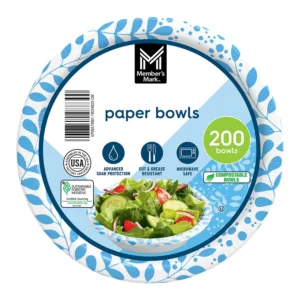 Member's Mark Snack/Dip Paper Bowls, 12 oz., 200 ct.